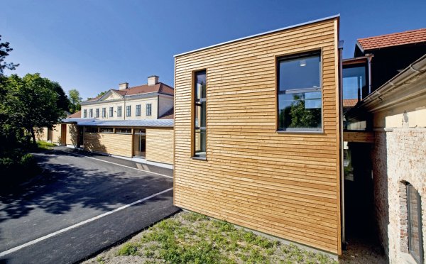 Additions in a contemporary style, joining the old with the new.