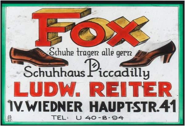 Lable of the premise „Piccadilly“, on the Wiedner Hauptstraße.